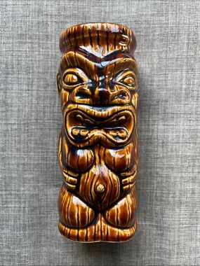6" Tiki Drinking Glass Cup Orchids of Hawaii Taiwan